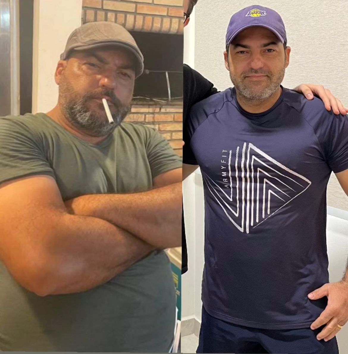 Nutrição esportiva — antes e depois